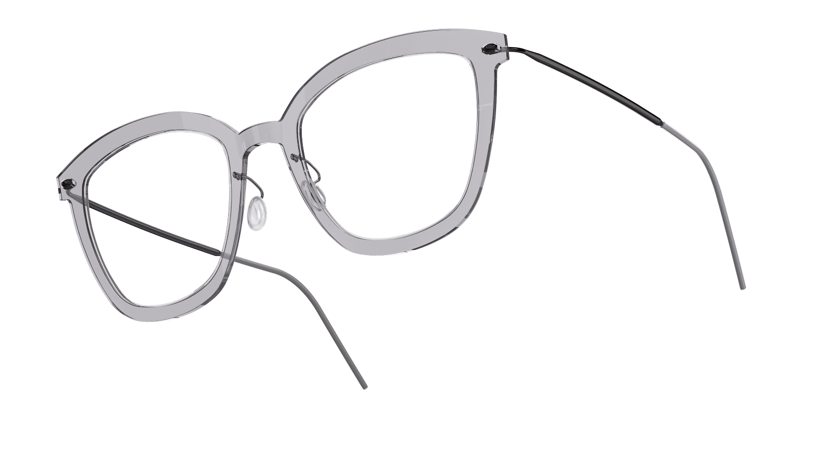 Lindberg 6641 — Seffaf seffaf / siyah parlak 2