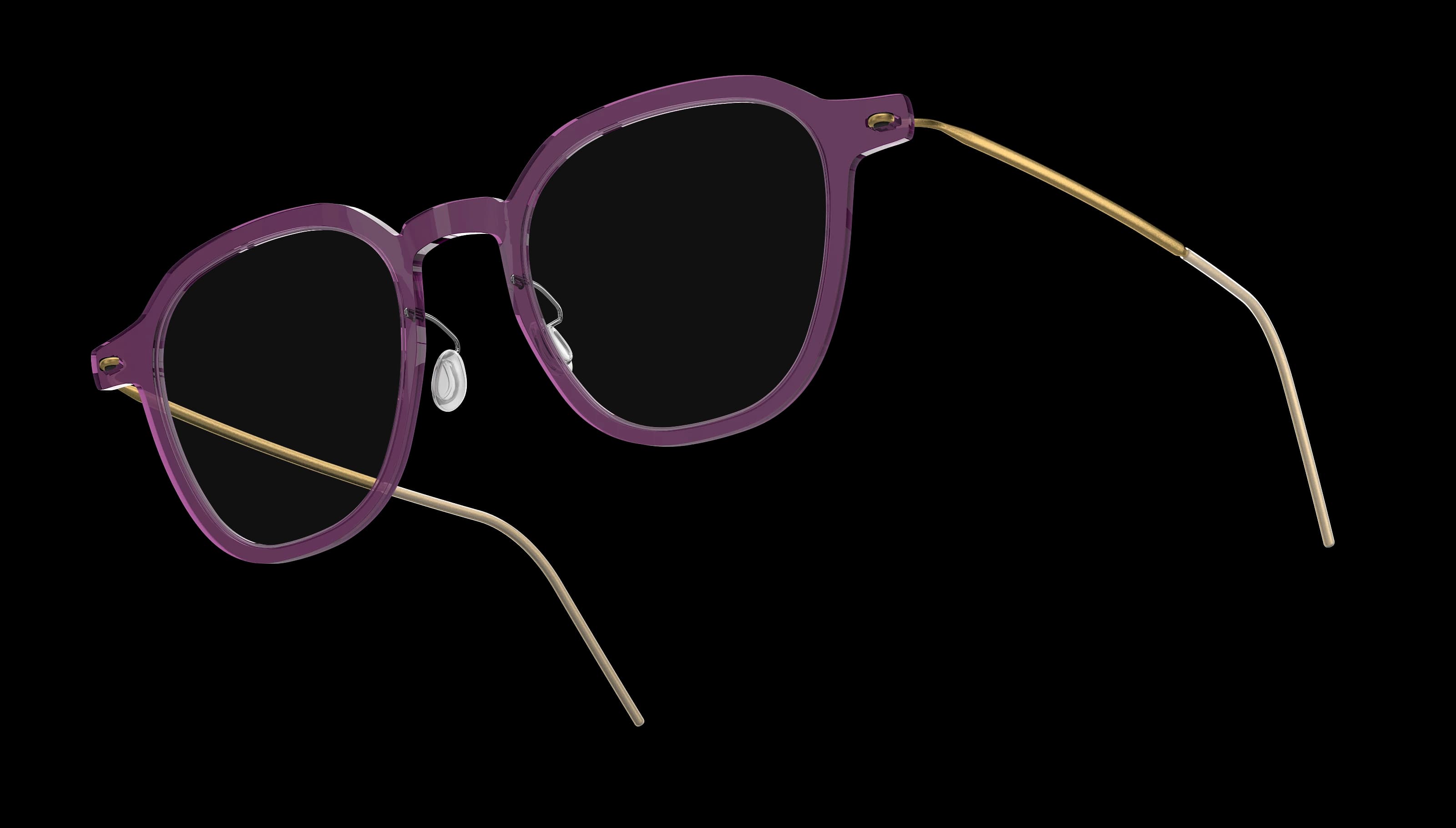 Lindberg 6659 — light plum transparent / gold 2