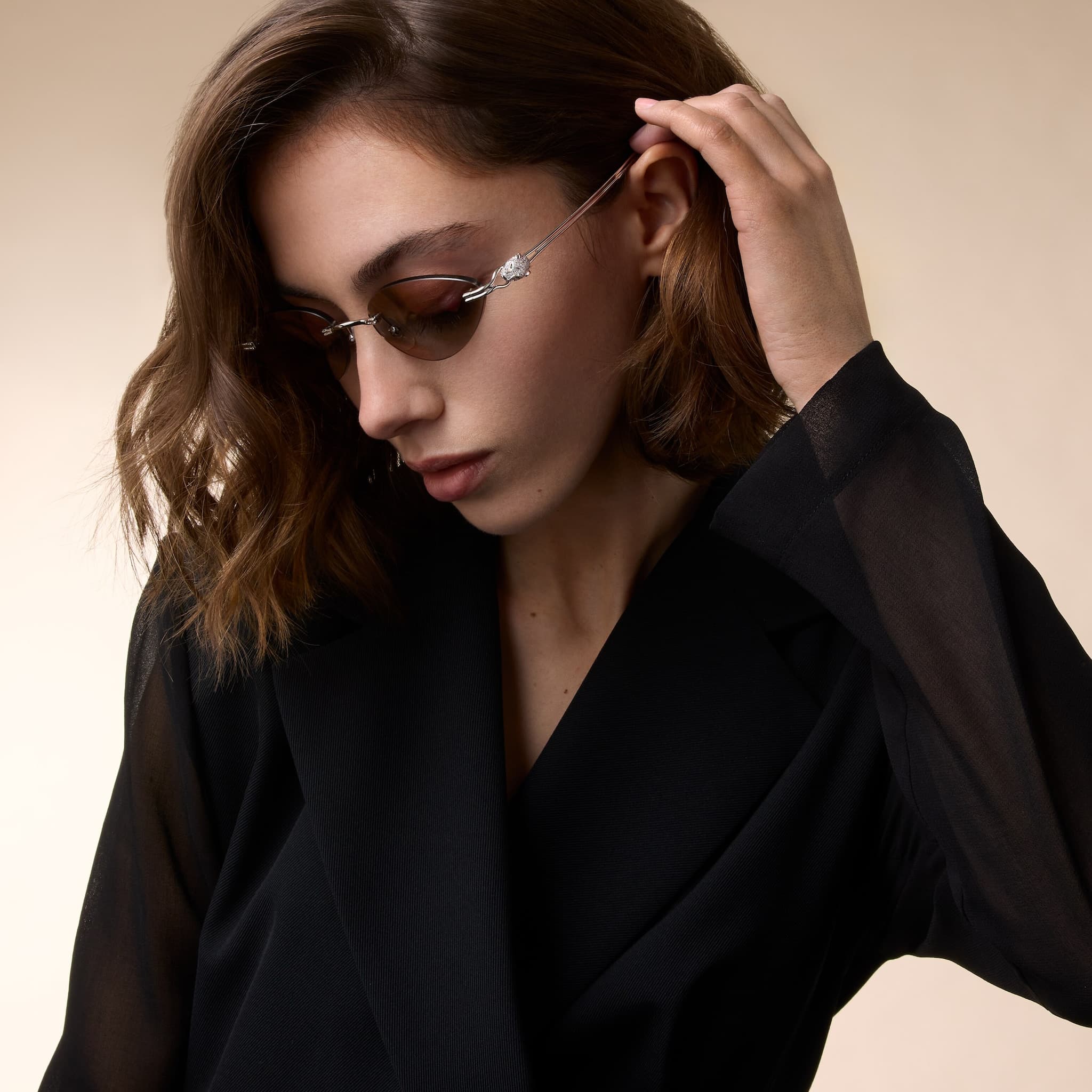Panthère de Cartier Değerli Güneş Gözlükleri 2